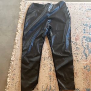 Leather leggings